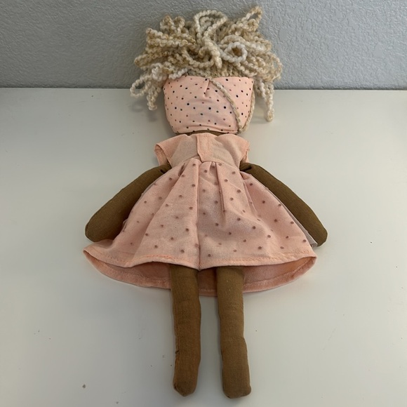 Animal Adventures Plush Girl Doll in Cute Pink Dress - Picture 6 of 9